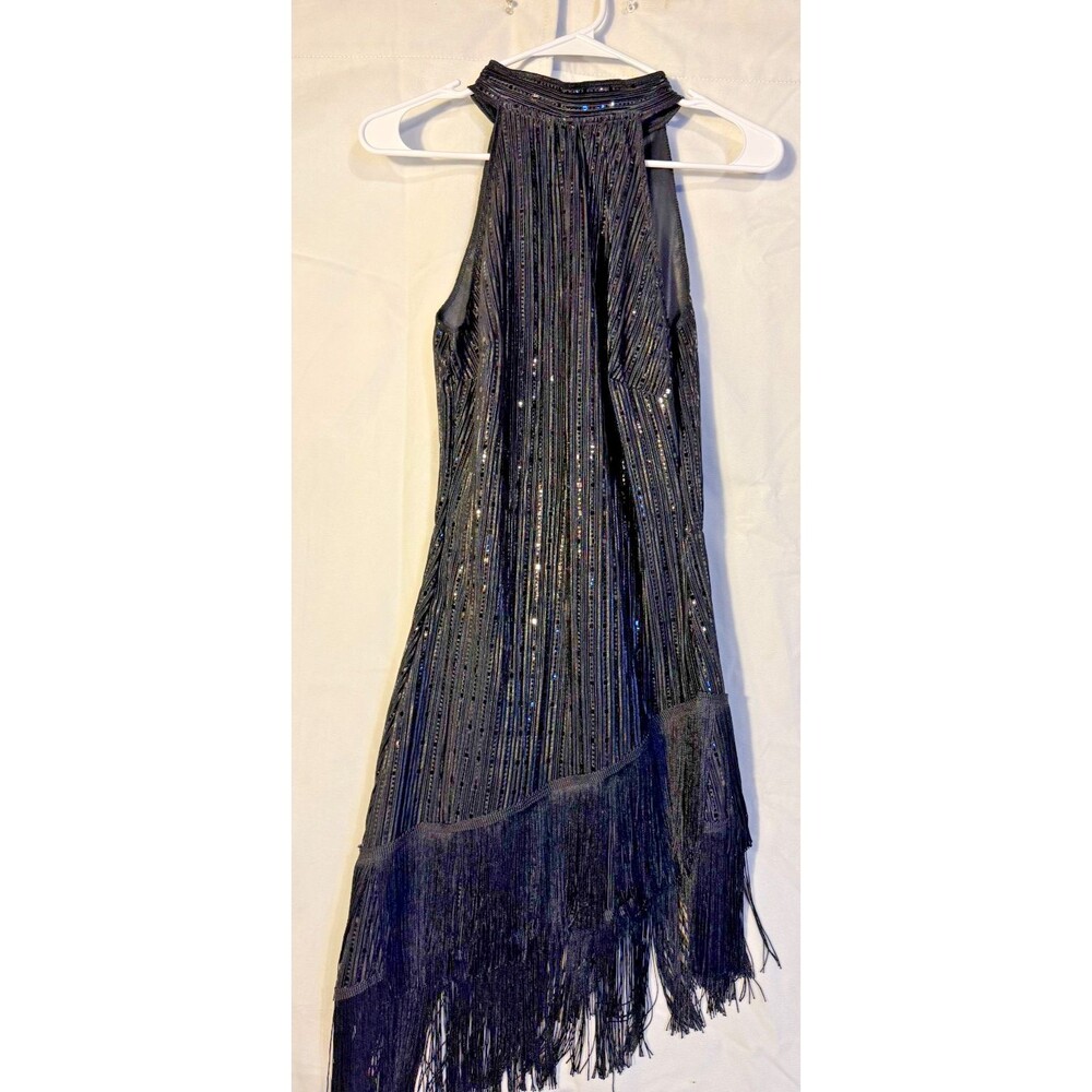 California Costume Women's Black Flapper Roaring 20's Dress Fringe Beaded XS